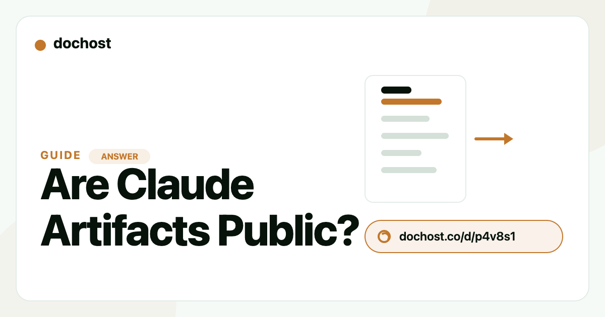 Are Claude Artifacts Public? What the Link Actually Exposes