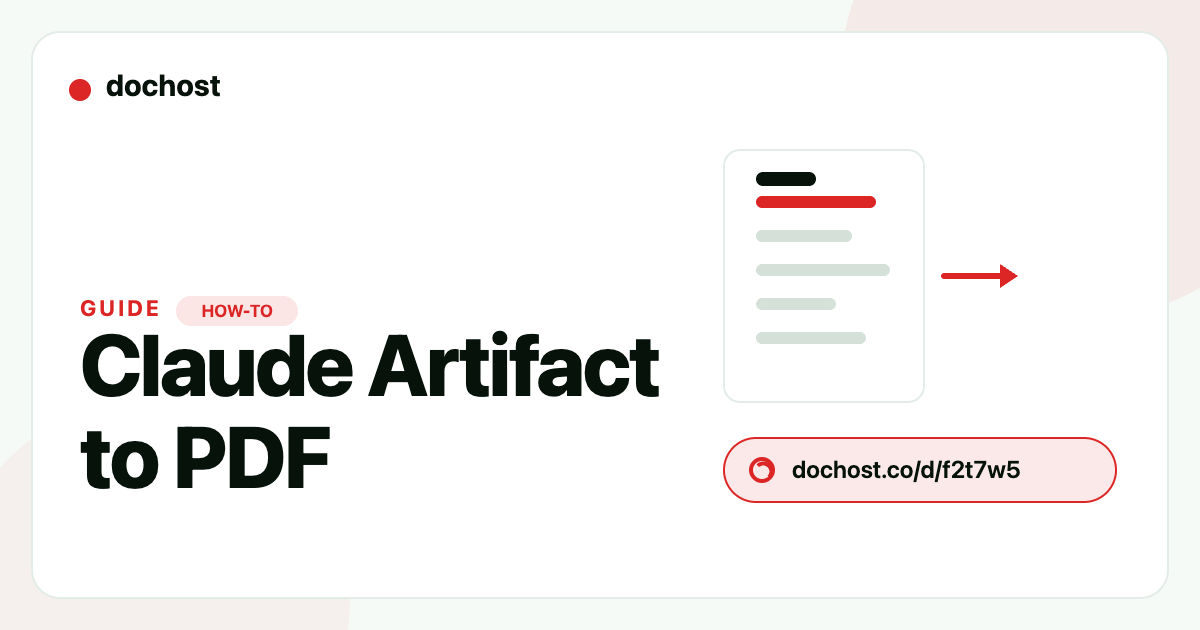How to Turn a Claude Artifact Into a PDF