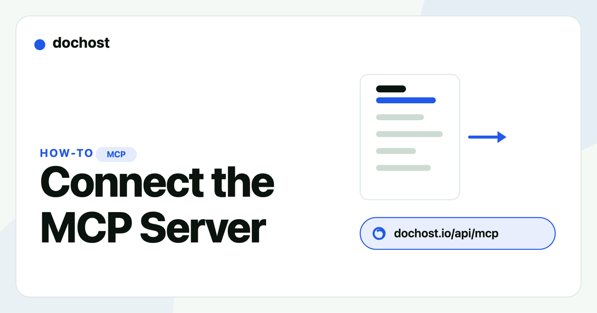 How to Connect dochost to Claude, ChatGPT or Cursor With MCP