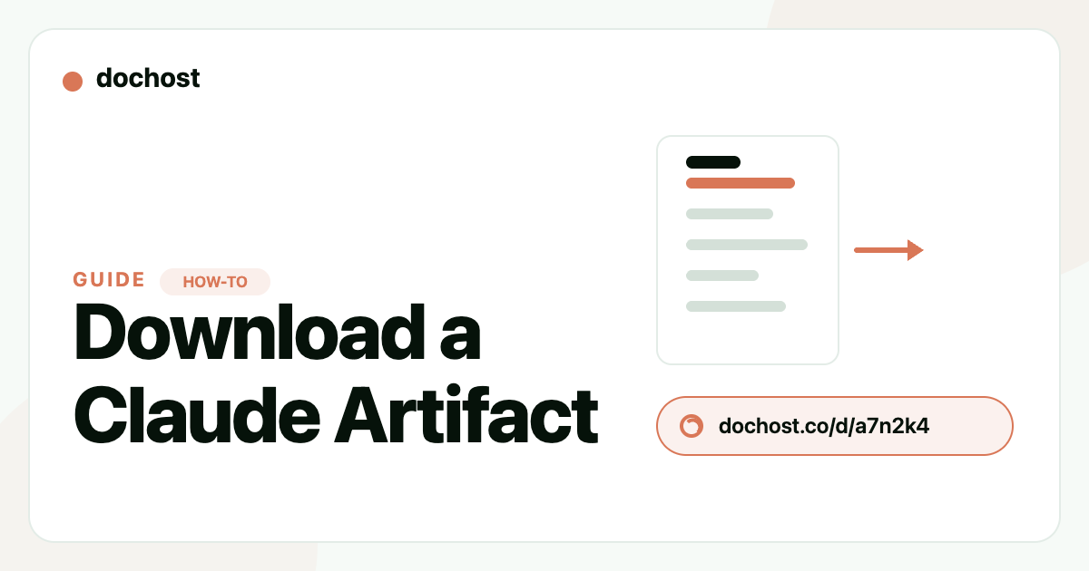 How to Download a Claude Artifact (and What You Actually Get)