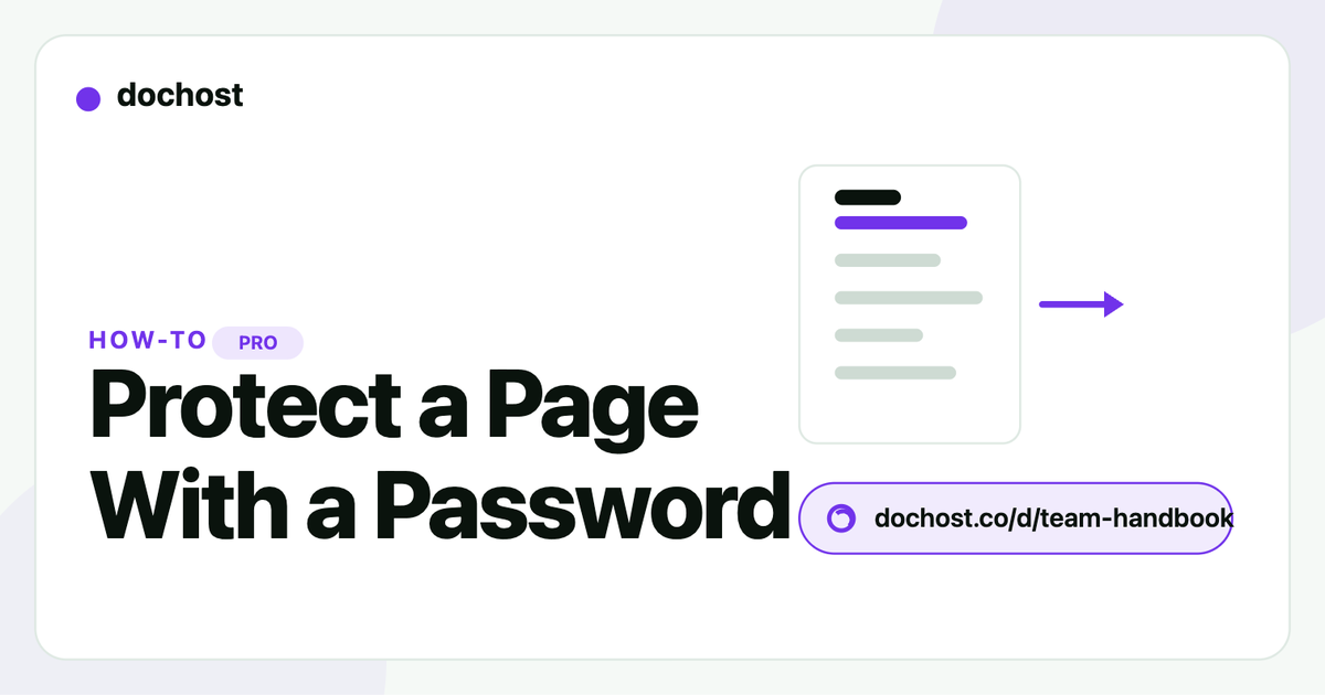 How to Password-Protect a Page and Pick Its Link