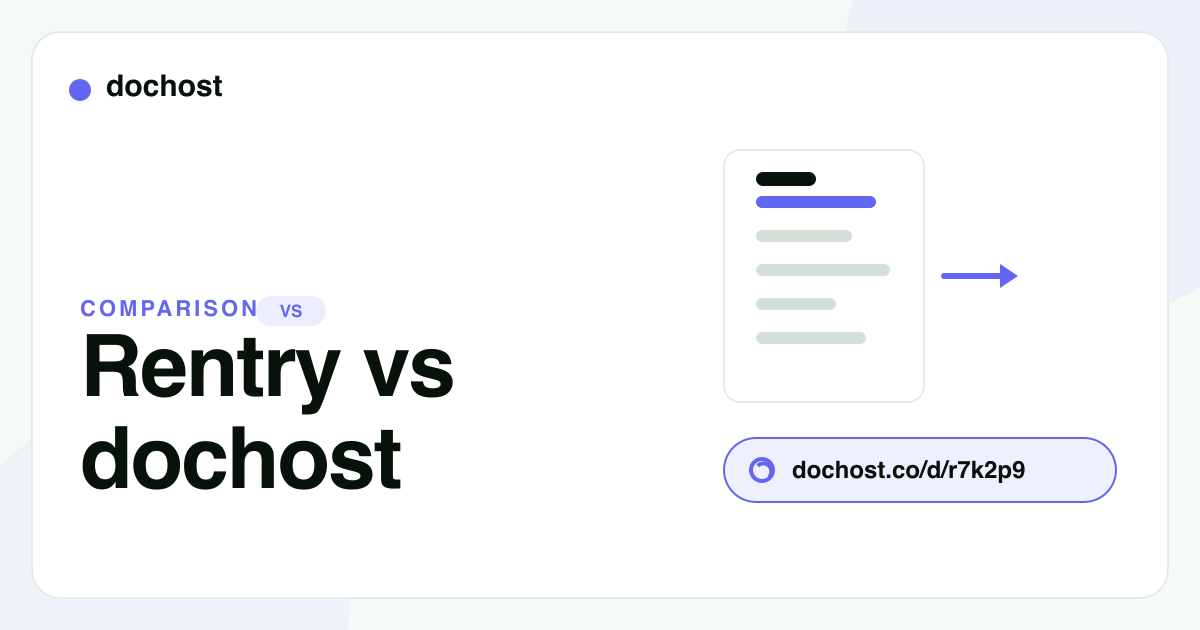 Rentry vs dochost: Two Ways to Share Markdown as a Link
