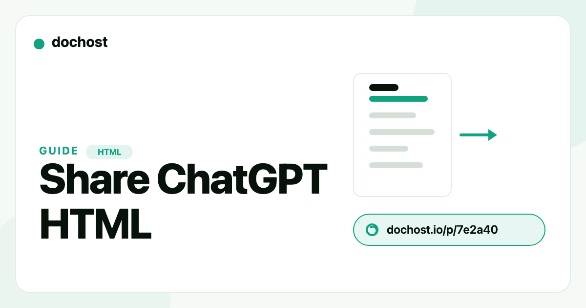 How to Share the HTML ChatGPT Writes (Without Saving a File)