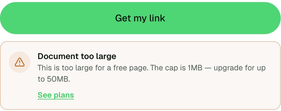 Document too large — This is too large for a free page. The cap is 1MB — upgrade for up to 50MB. See plans.