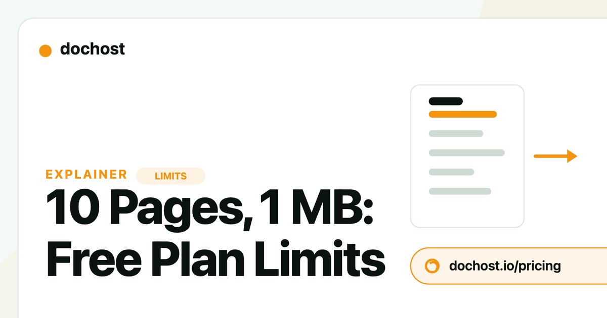 dochost Free Plan Limits Explained: 10 Live Pages, 1 MB Each, and What to Do When You Hit Them dochost Free Plan Limits Explained: 10 Live Pages, 1 MB Each, and What to Do When You Hit Them