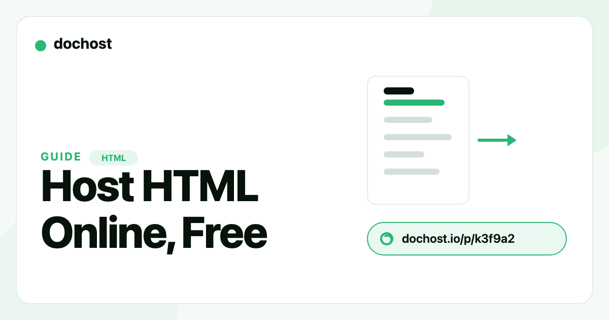 How to Host an HTML File Online for Free How to Host an HTML File Online for Free