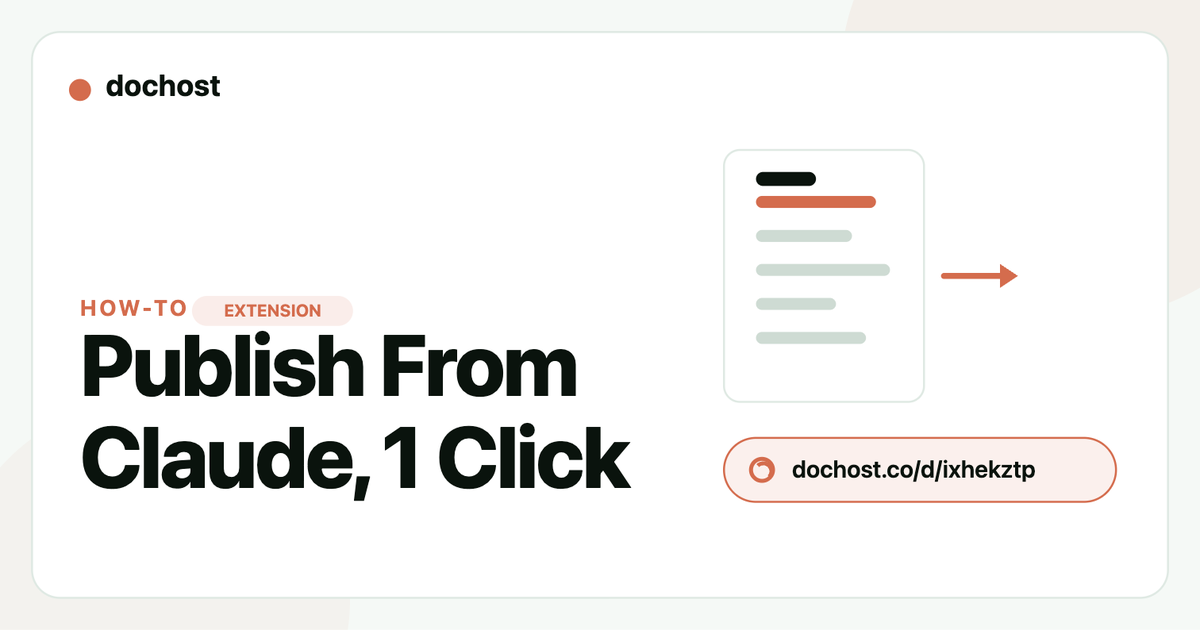 How to Publish a Claude or ChatGPT Page in One Click With the Chrome Extension How to Publish a Claude or ChatGPT Page in One Click With the Chrome Extension